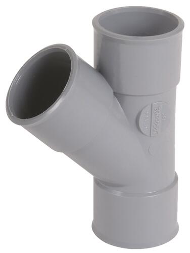 Culotte PVC 45° triple femelle ø50 - NICOLL